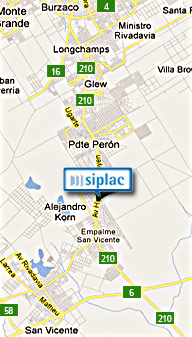 Ubicación Siplac en el mapa